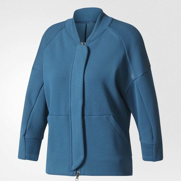 ADIDAS BP9354 Z.N.E. MODERN Knit Bomber  JACKET - Picture 4 of 5